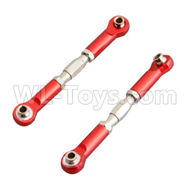 HSP 94188 spare parts-166617 166017 106017 (06016 08042)-06 Upgrade Aluminum Front or Rear Servo Link Rod(2pcs)-Red,Upgrade HSP 94188 RC Car Truck Parts,Upgrade HSP 1:10 RC Truck Spare parts Accessories,HSP 94188 Upgrade Parts
